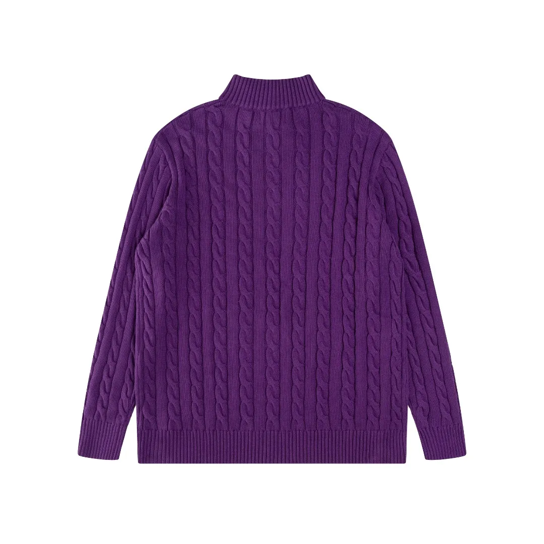 P236 #R92 RALPH LAUREN Ralph Lauren fifteen colors classic small label embroidery logo turtleneck pullover half-zip knitted cable sweater with high-density LOGO embroidery on the chest and original customized tag accessories. Made of pure cotton yarn, pure cotton is skin-friendly and comfortable, small label war horse embroidered twist turtleneck sweater 🐎 high quality, follow the blogger to learn how to wear it! Let’s buy a Ralph Lauren cable sweater. It’s a super hard-to-find series after it became popular. It’s hard to find one on the official website. It’s simple and practical to wear, with a lazy and loose feel. The thickened fabric has more texture, feels soft and delicate, and has a loose fit. Whether worn alone or layered, you can wear different styles of fashion with just one piece!   Size：XS S M L